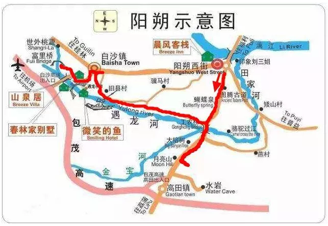 陽朔十里畫廊騎行路線攻略(圖)